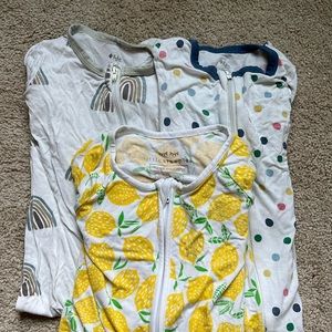 2 Kyte Baby & 1 little sleepies- lightweight onesie pajamas, 12-18mo